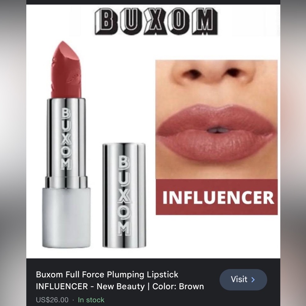 💋NWT | BUXOM Full Force Lipstick Shade Influencer | 3.5g💋